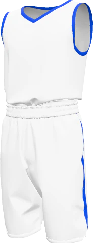 White kit with royal blue trim